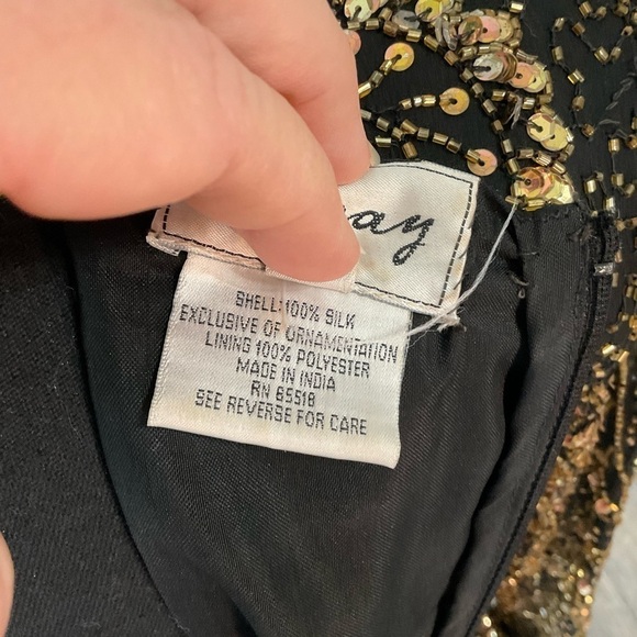 Stenay beaded top. size L. silk - Picture 9 of 9